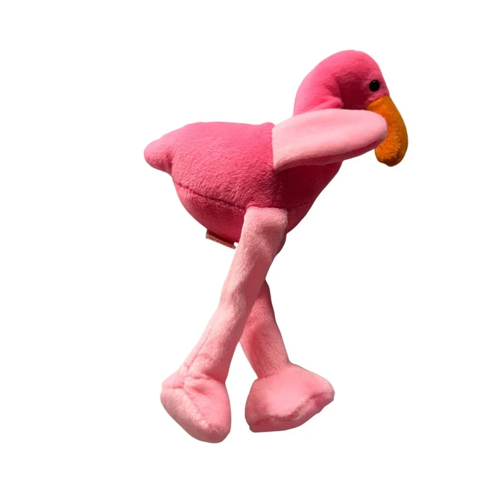 Ty Beanie Babies Pinky the Flamingo Pink Plush Stuffed Animal Toy 1995 Vintage